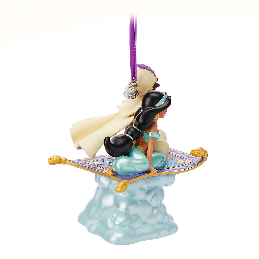 Aladdin and Jasmine Singing Living Magic Sketchbook Ornament