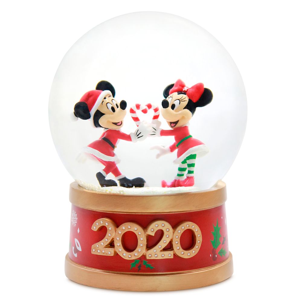 Mickey and Minnie Mouse Holiday Snowglobe 2020