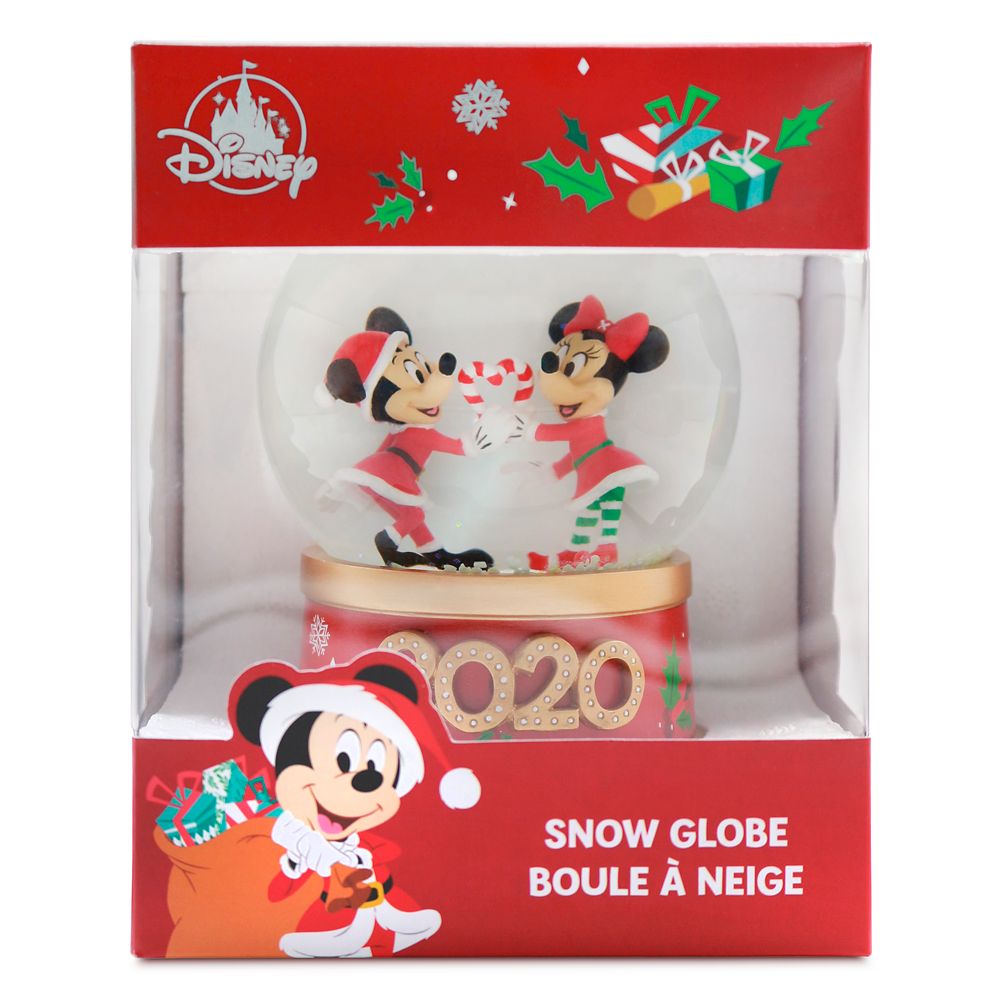 Mickey and Minnie Mouse Holiday Snowglobe 2020