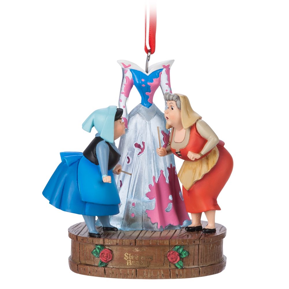 Flora and Merryweather Light Up Living Magic Sketchbook Ornament – Sleeping Beauty