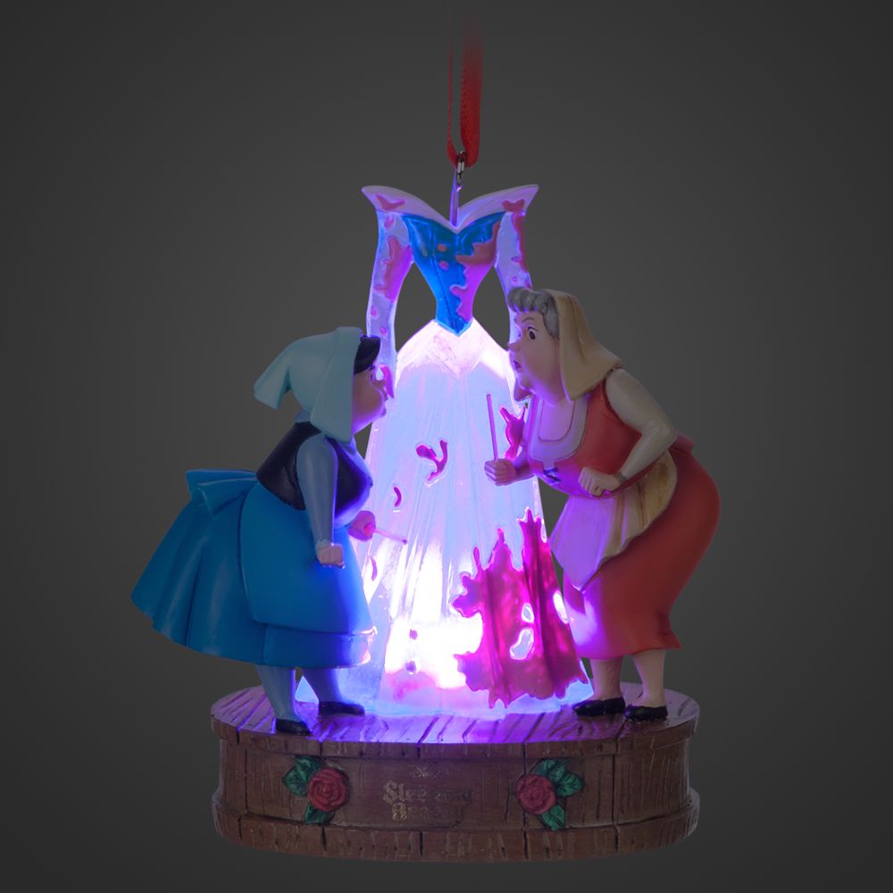 Flora and Merryweather Light Up Living Magic Sketchbook Ornament – Sleeping Beauty