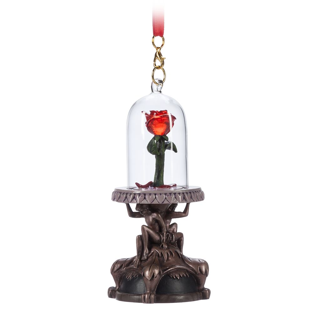 Enchanted Rose Light-Up Living Magic Sketchbook Ornament – Beauty and the Beast