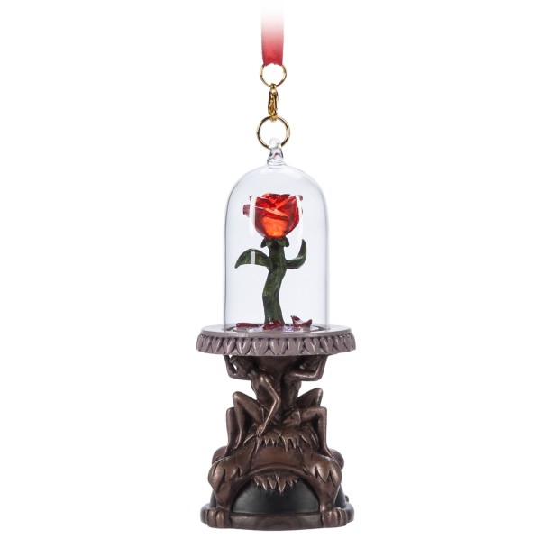 Enchanted Rose Light-Up Living Magic Sketchbook Ornament – Beauty and the Beast