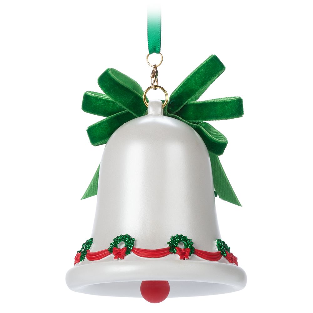 Santa Minnie Mouse Bell Sketchbook Ornament