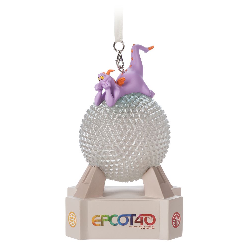 Spaceship Earth with Figment Light-Up Ornament – EPCOT 40th Anniversary