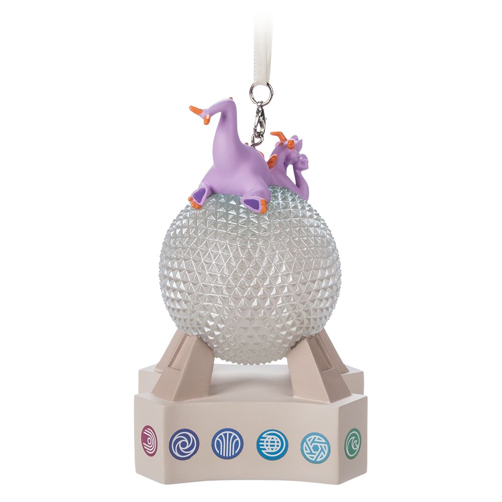 Spaceship Earth with Figment Light-Up Ornament – EPCOT 40th Anniversary