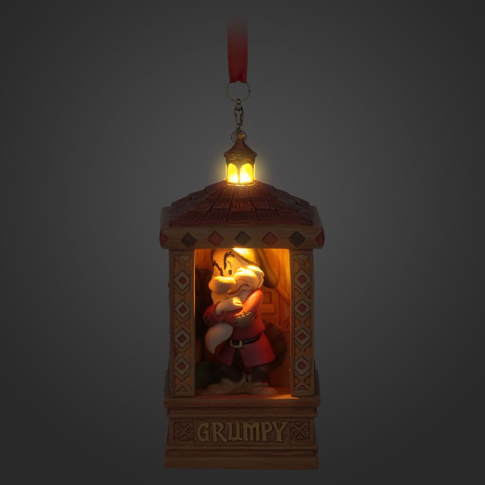 Grumpy Light-Up Living Magic Sketchbook Ornament – Snow White and the Seven Dwarfs