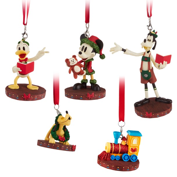 Mickey Mouse and Friends Holiday Sketchbook Ornament Set