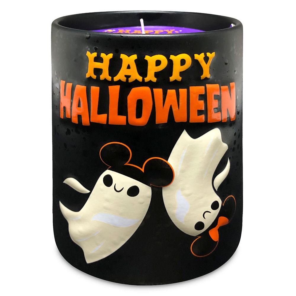 Mickey and Minnie Mouse Ghost Halloween Candle