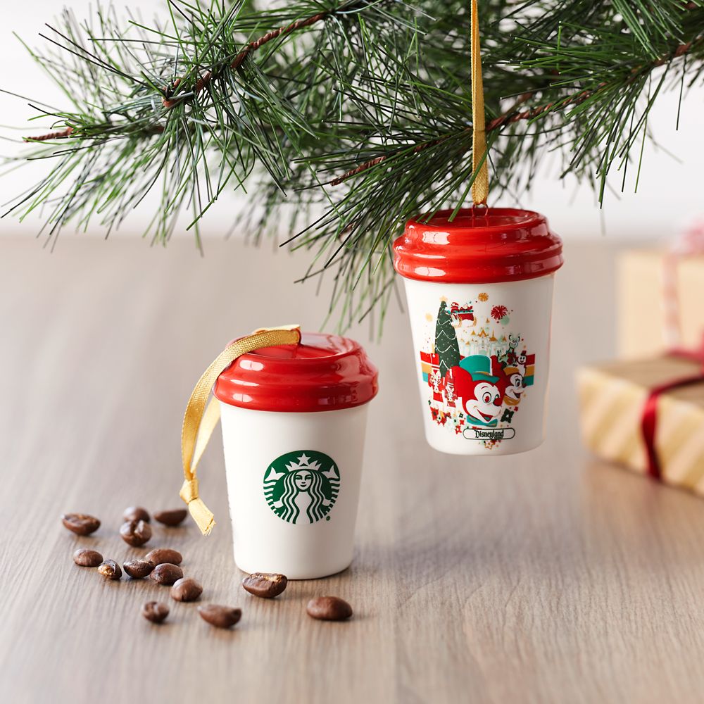 Mickey Mouse and Friends Holiday Starbucks Ceramic Cup Ornament – Disneyland