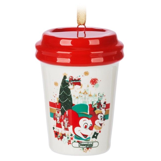 Mickey Mouse and Friends Holiday Starbucks Ceramic Cup Ornament – Disneyland