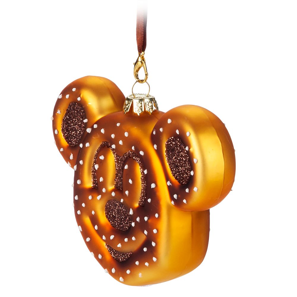 Mickey Mouse Pretzel Glass Ornament