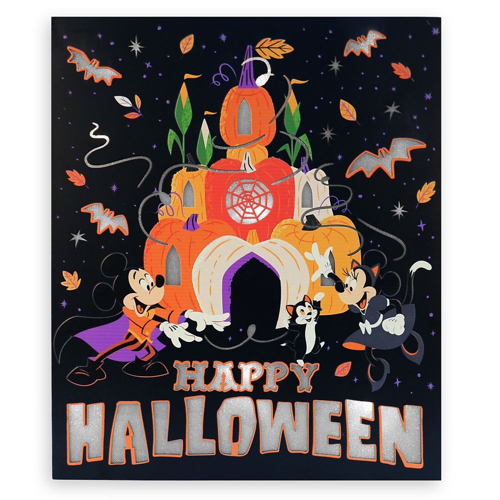 Mickey Mouse and Friends Halloween Light-Up Sign