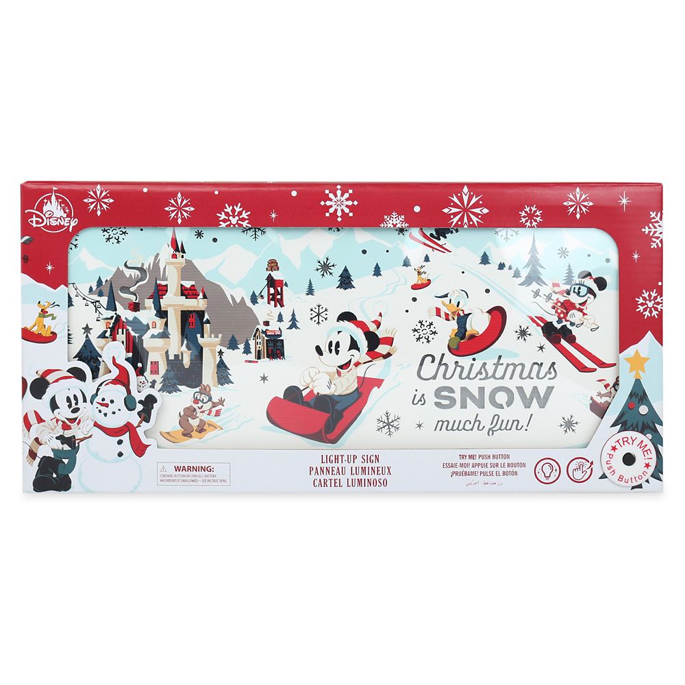 Mickey Mouse and Friends Holiday Light-Up Sign