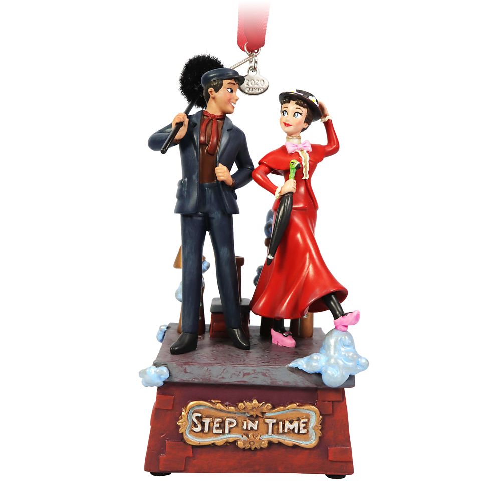 Mary Poppins and Bert Singing Living Magic Sketchbook Ornament