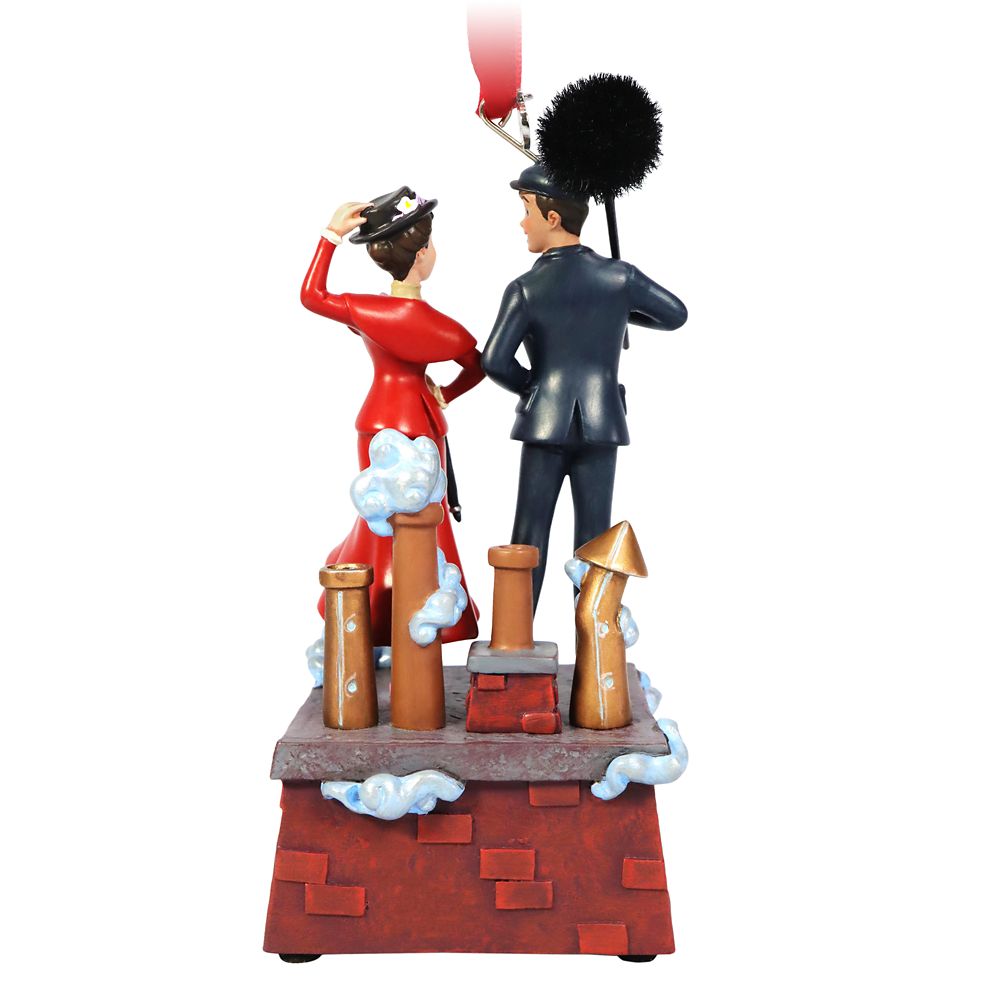 Mary Poppins and Bert Singing Living Magic Sketchbook Ornament