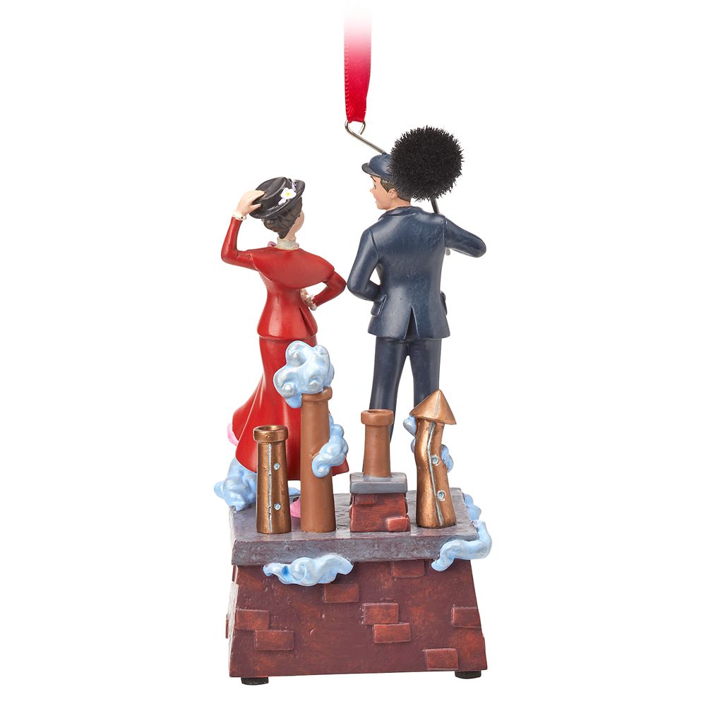 Mary Poppins and Bert Singing Living Magic Sketchbook Ornament