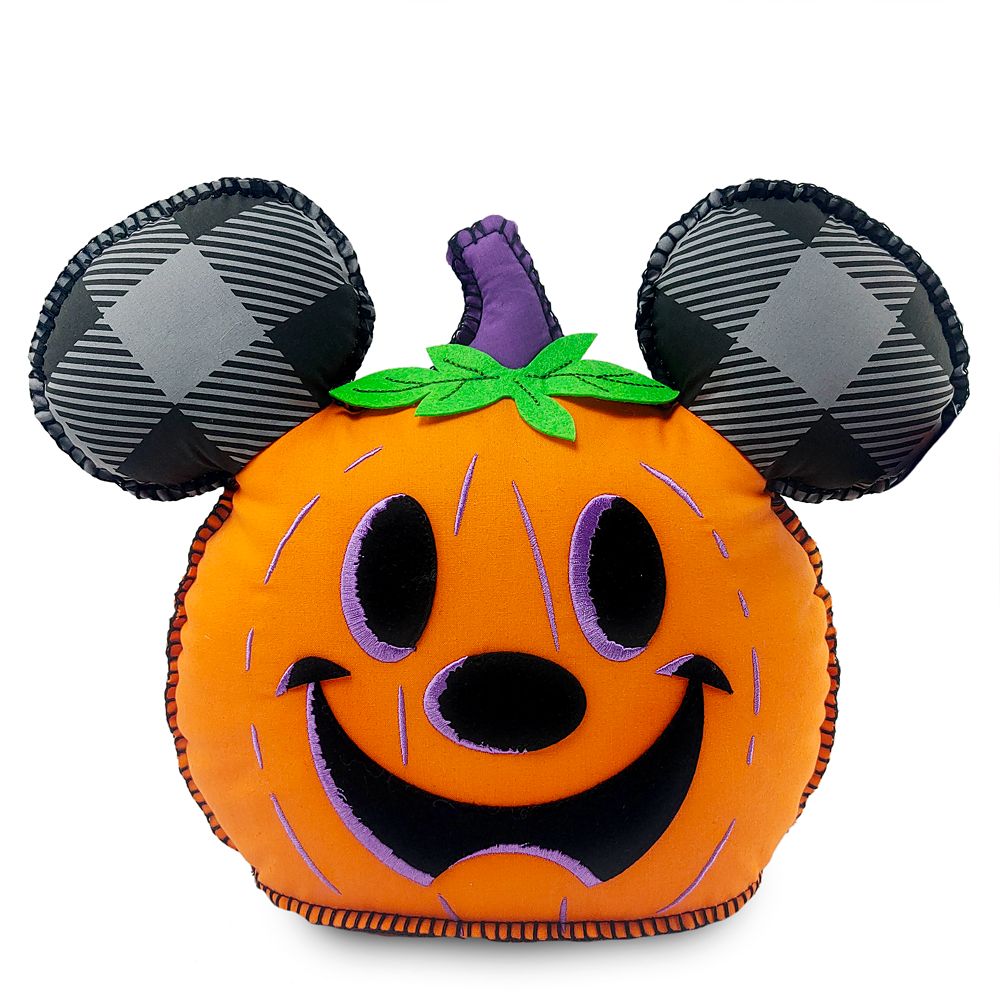 Mickey Mouse Jack-o’-Lantern Halloween Pillow here now