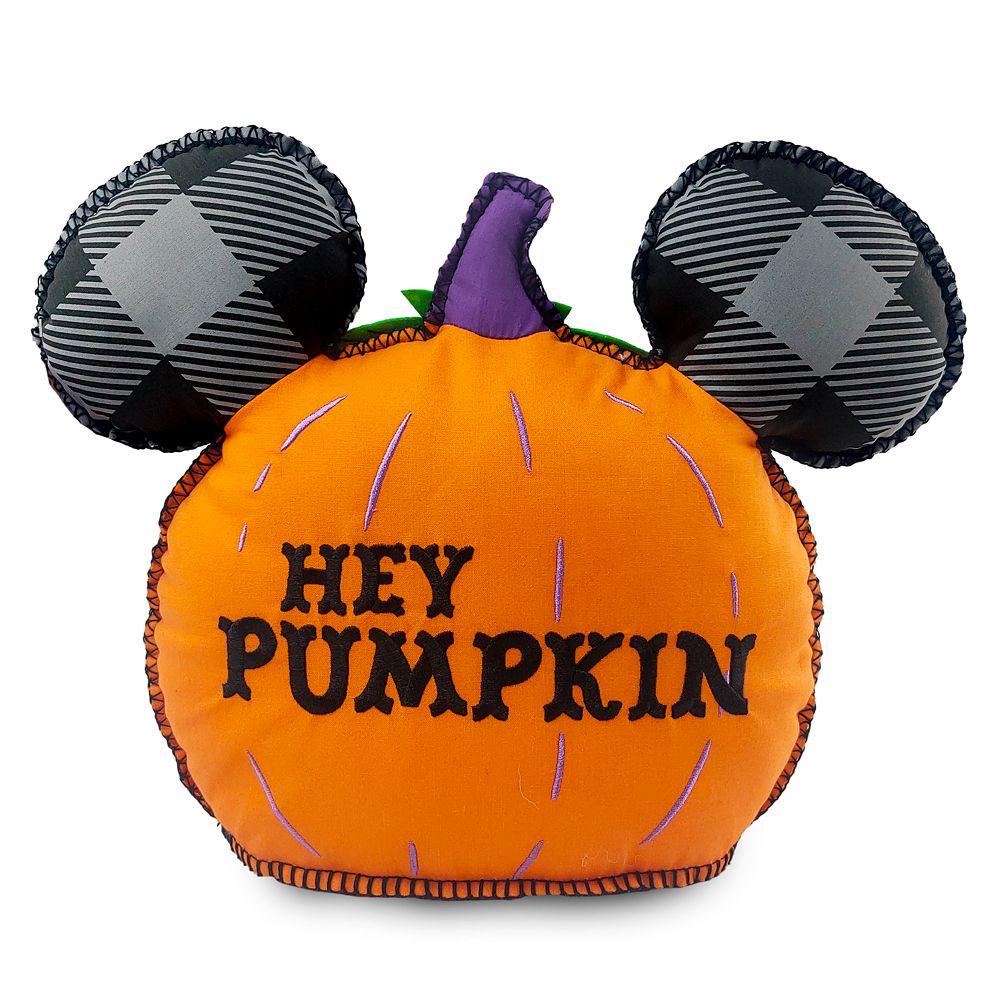 Mickey Mouse Jack-o'-Lantern Halloween Pillow