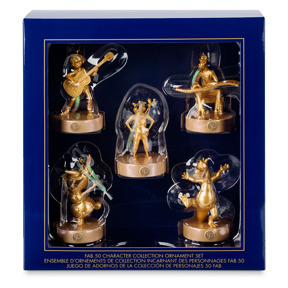 Disney Fab 50 Character Collection Ornament Set – EPCOT – Walt Disney World 50th Anniversary