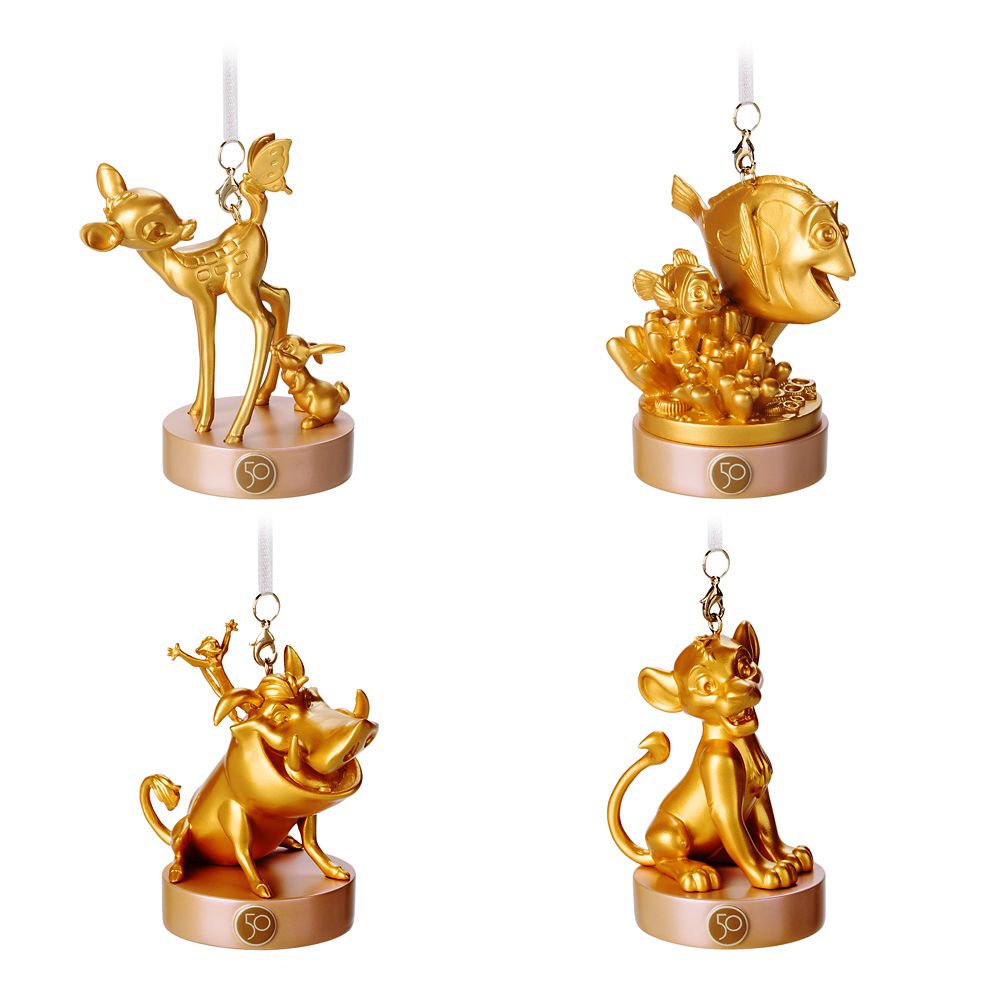 Disney Fab 50 Character Collection Ornament Set – Disney's Animal Kingdom – Walt Disney World 50th Anniversary