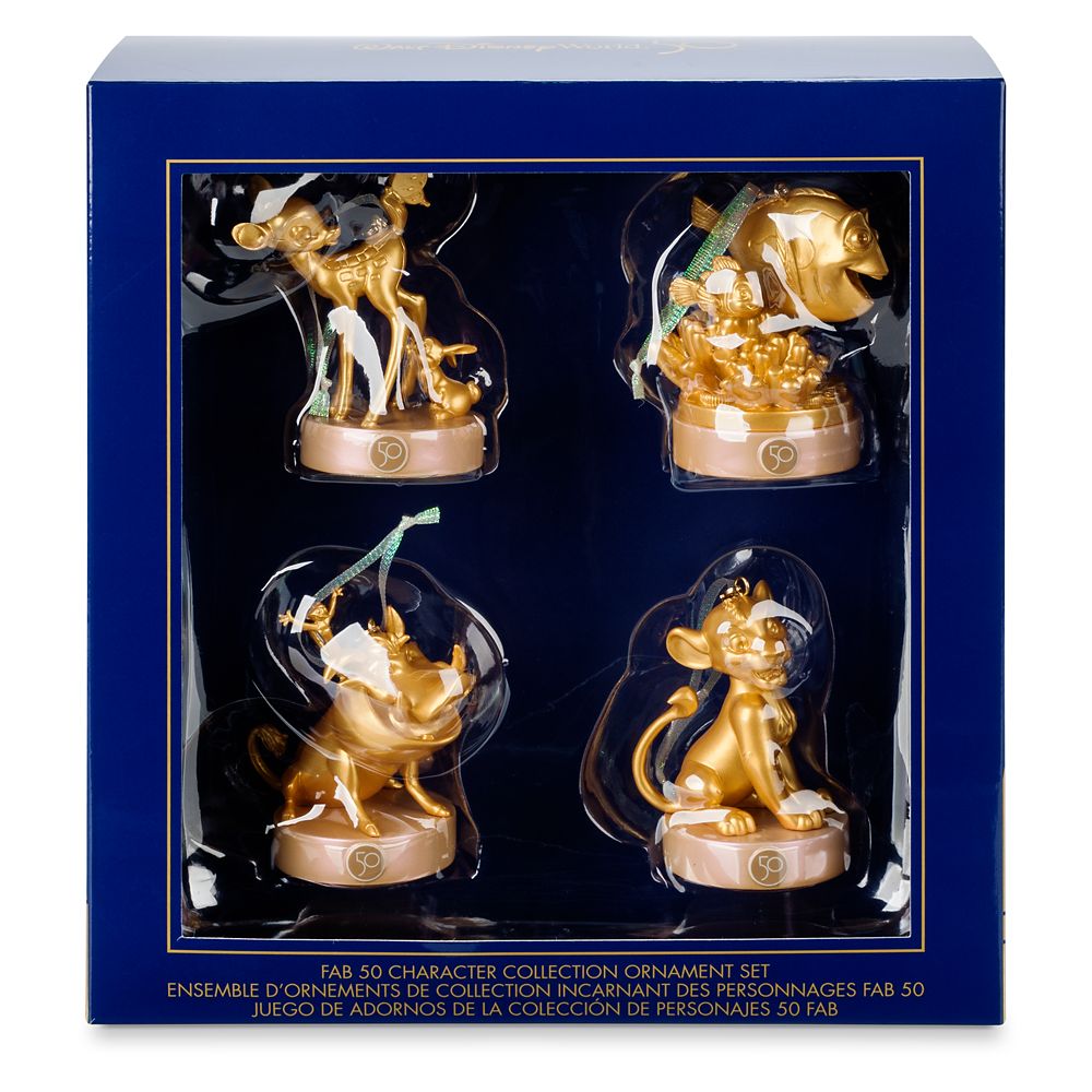 Disney Fab 50 Character Collection Ornament Set – Disney's Animal Kingdom – Walt Disney World 50th Anniversary