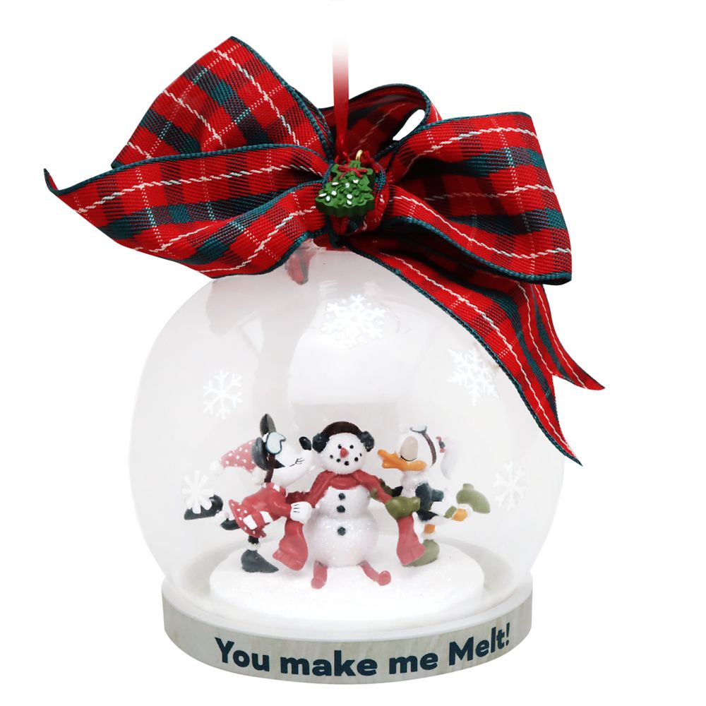 Minnie Mouse and Daisy Duck Holiday Globe Ornament