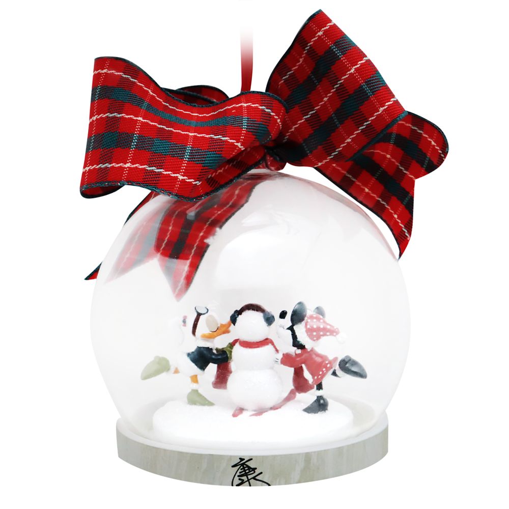 Minnie Mouse and Daisy Duck Holiday Globe Ornament