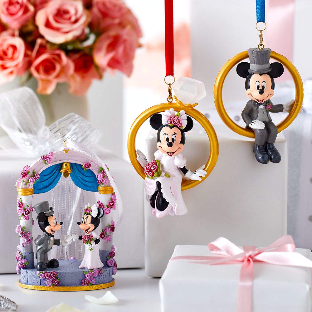 Mickey Mouse Wedding Ring Ornament