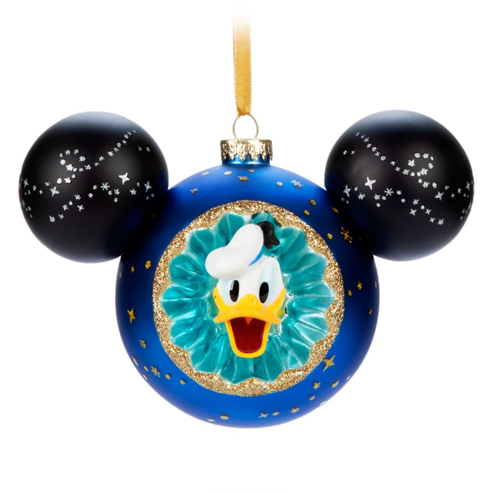 Donald Duck Sunburst Mouse Icon Ball Ornament