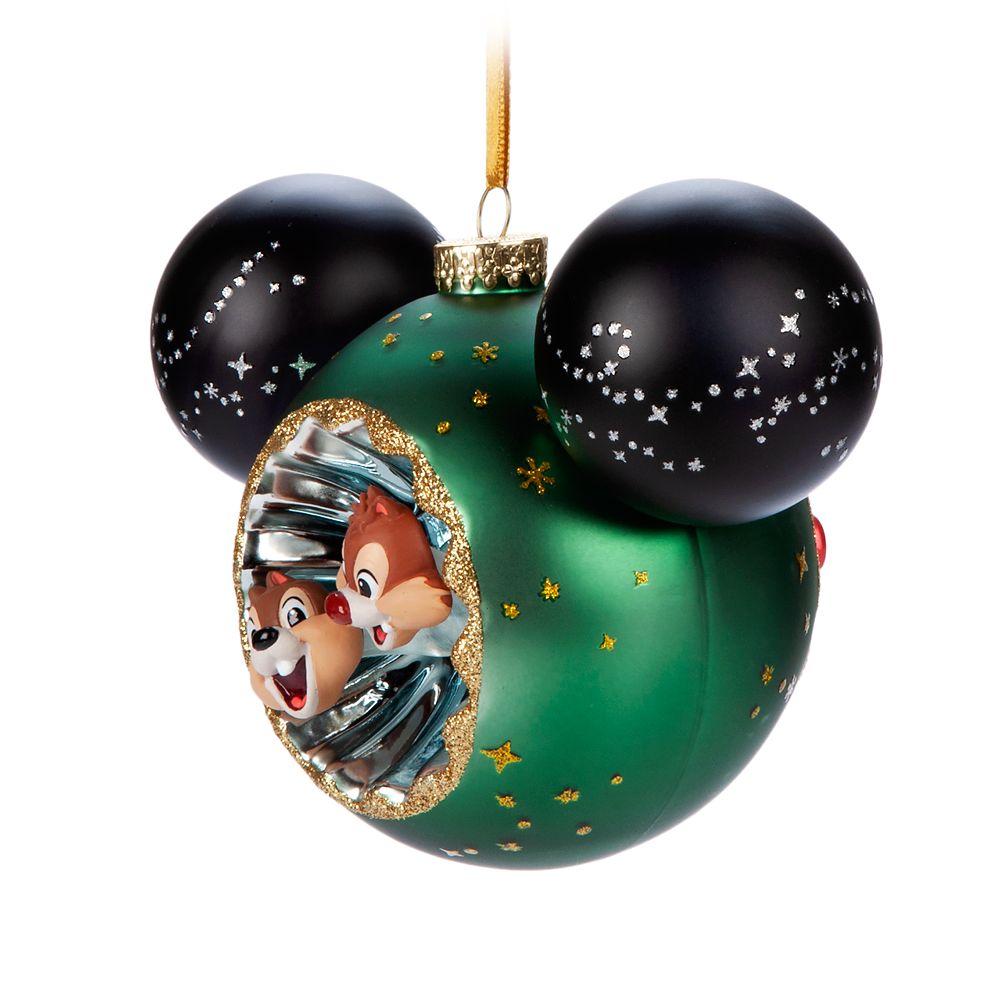 Chip 'n' Dale Sunburst Mouse Icon Ball Ornament