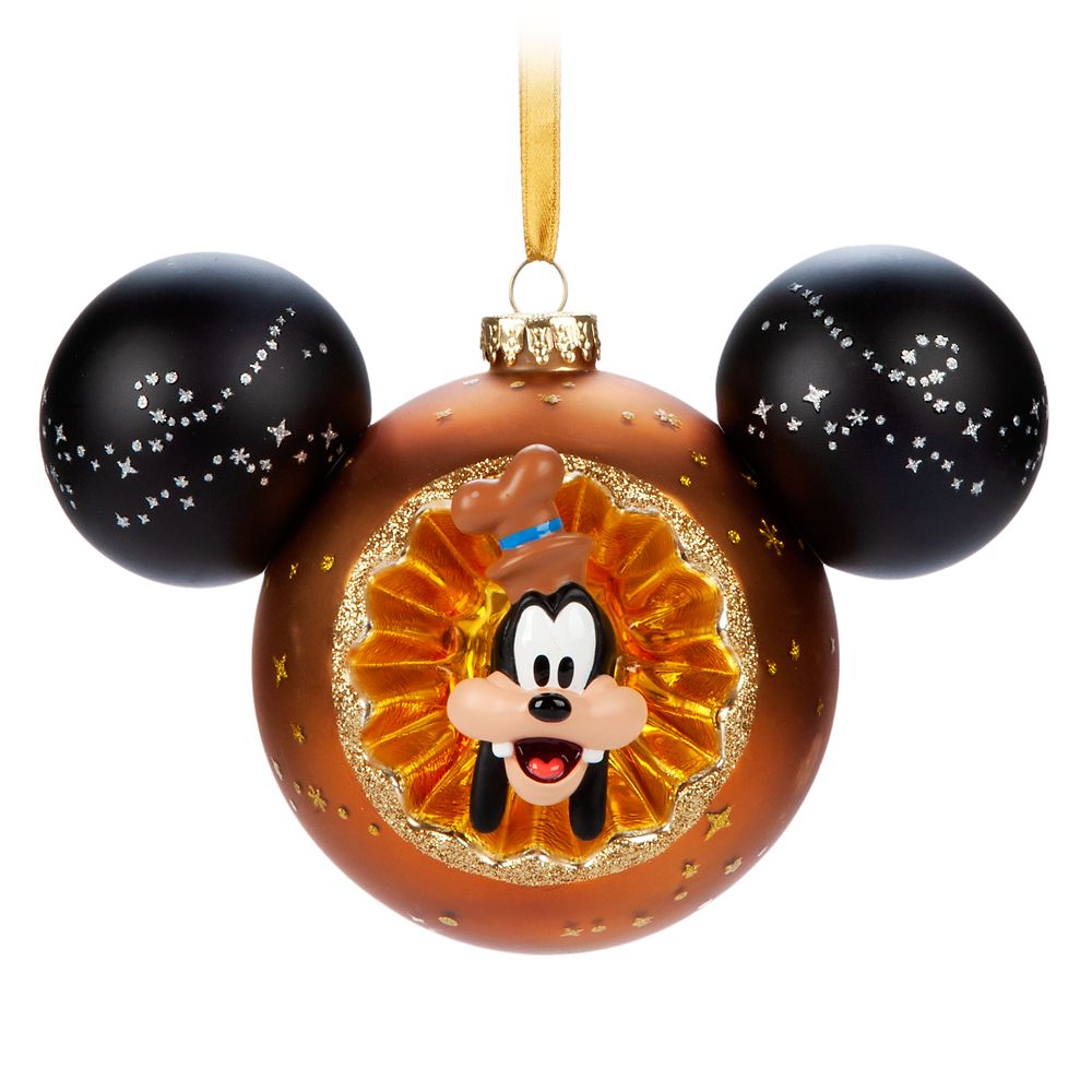 Goofy Sunburst Mouse Icon Ball Ornament