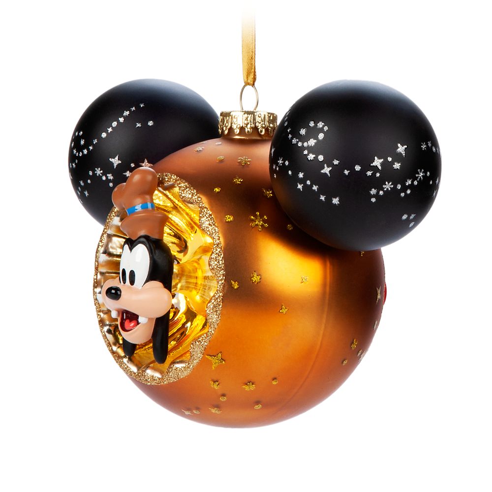 Goofy Sunburst Mouse Icon Ball Ornament