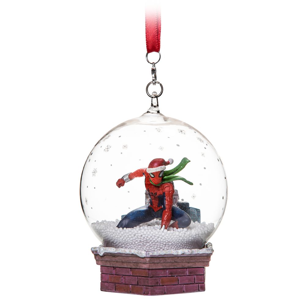 Spider-Man Snowglobe Sketchbook Ornament is available online for purchase