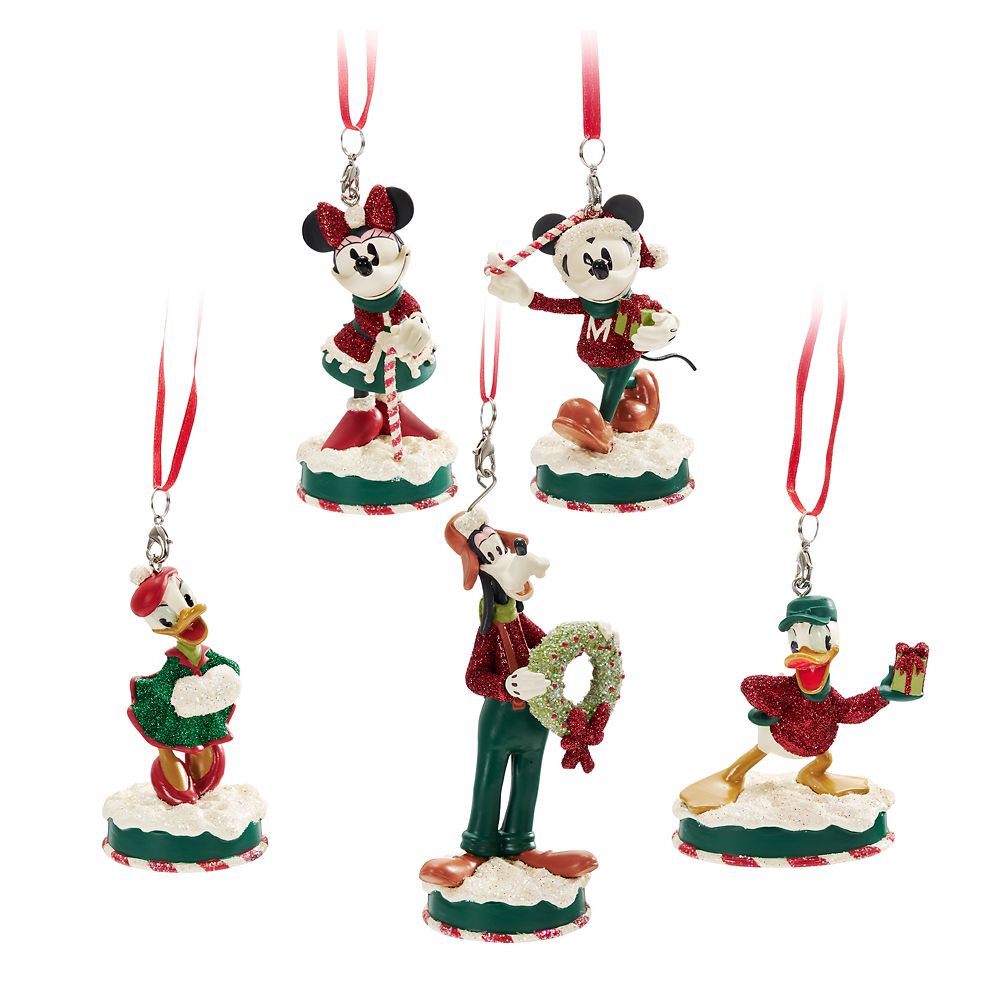 Mickey Mouse and Friends Christmas Sketchbook Ornament Set