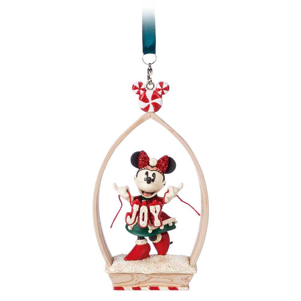 Minnie Mouse Holiday ”Joy” Sketchbook Ornament is now available for purchase