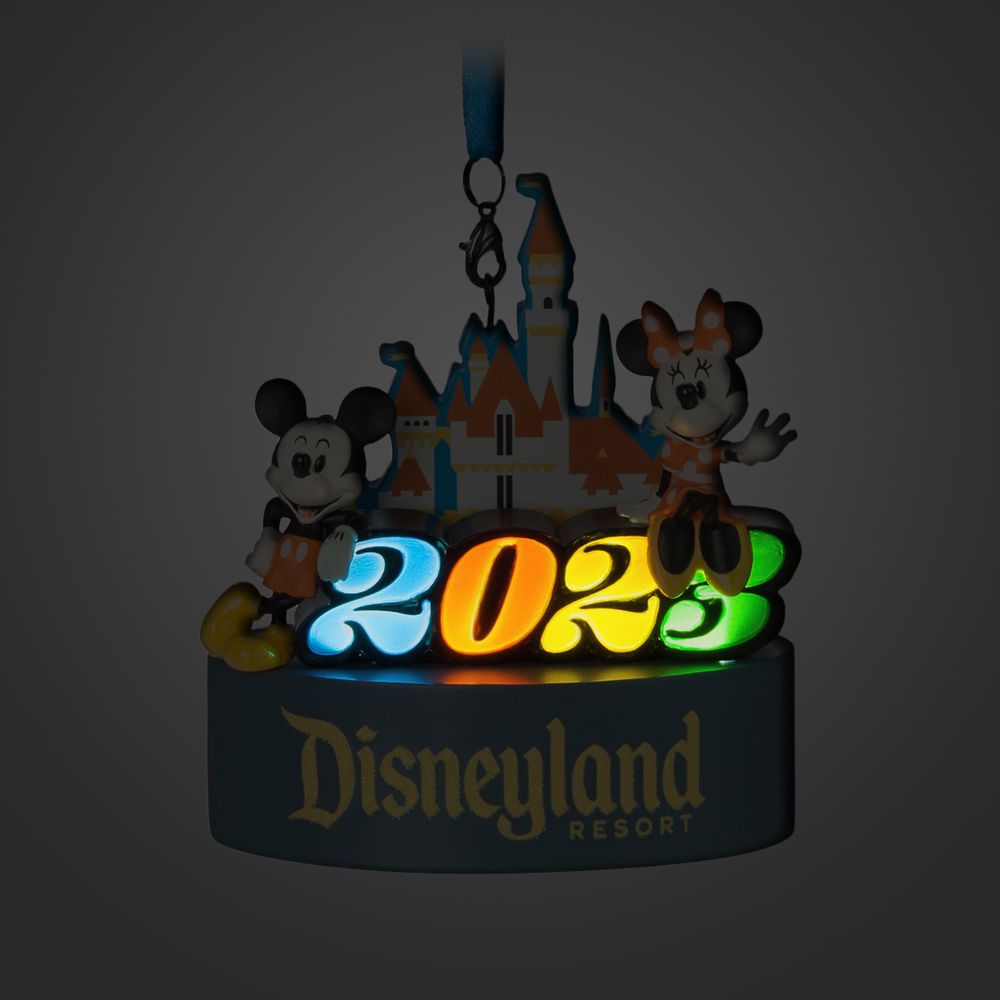 Mickey and Minnie Mouse Light-Up Ornament – Disneyland 2023