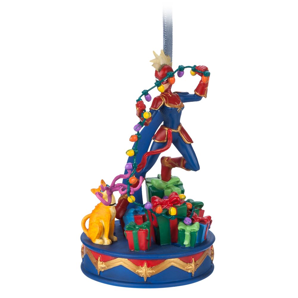 Captain Marvel Light-Up Living Magic Sketchbook Ornament can now be purchased online