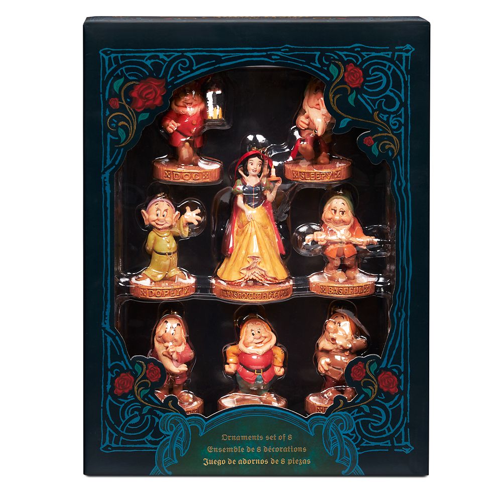 Snow White and the Seven Dwarfs 85th Anniversary Sketchbook Ornament Set now out for purchase