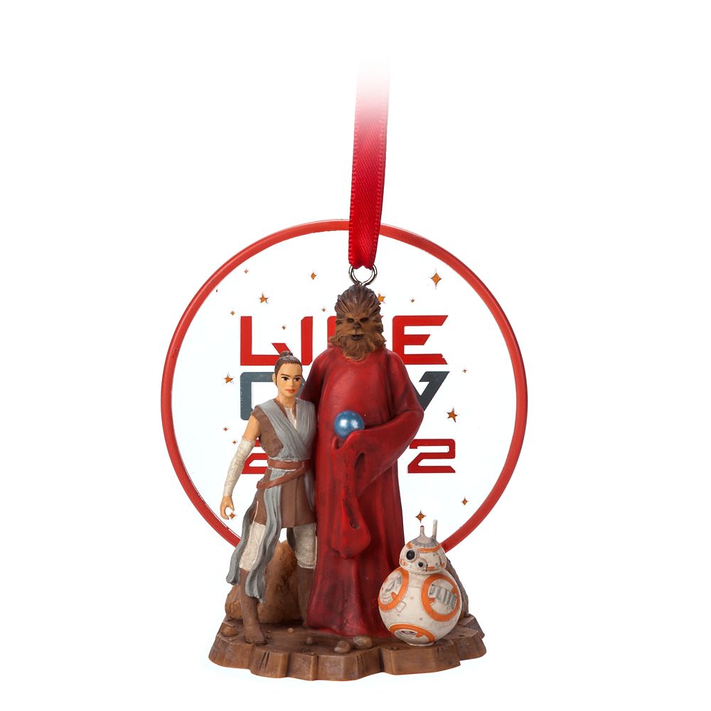 Chewbacca, Rey, and BB-8 Star Wars Life Day 2022 Ornament now available