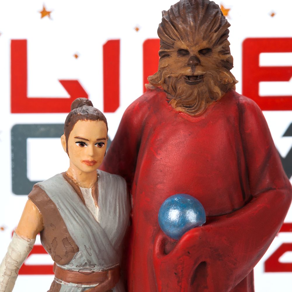 Chewbacca, Rey, and BB-8 Star Wars Life Day 2022 Ornament