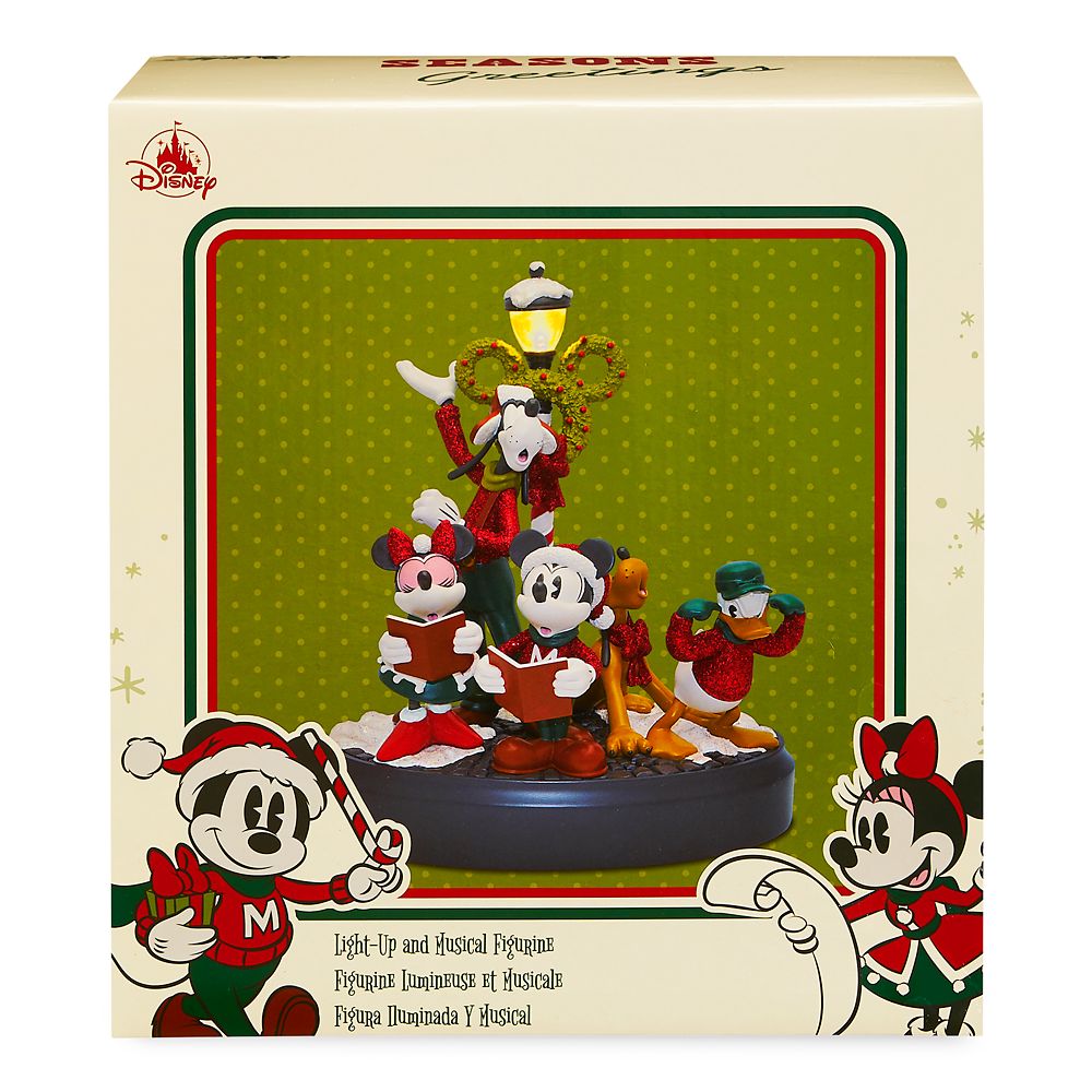 Mickey Mouse and Friends Holiday Light-Up Musical Figurine