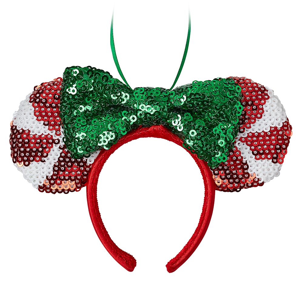 Minnie Mouse Holiday Ear Headband Sketchbook Ornament