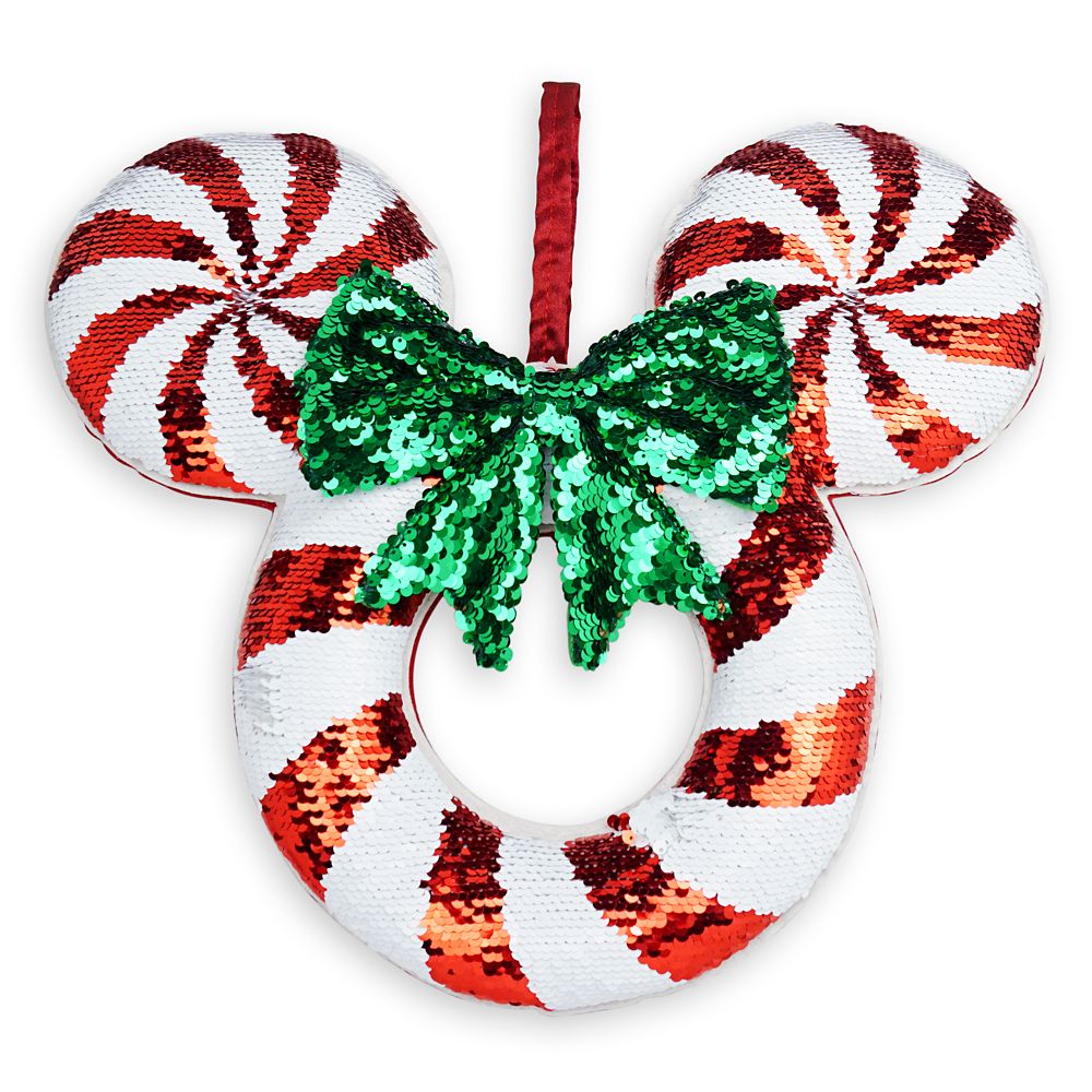 Mickey Mouse Icon Sequined Holiday Wreath