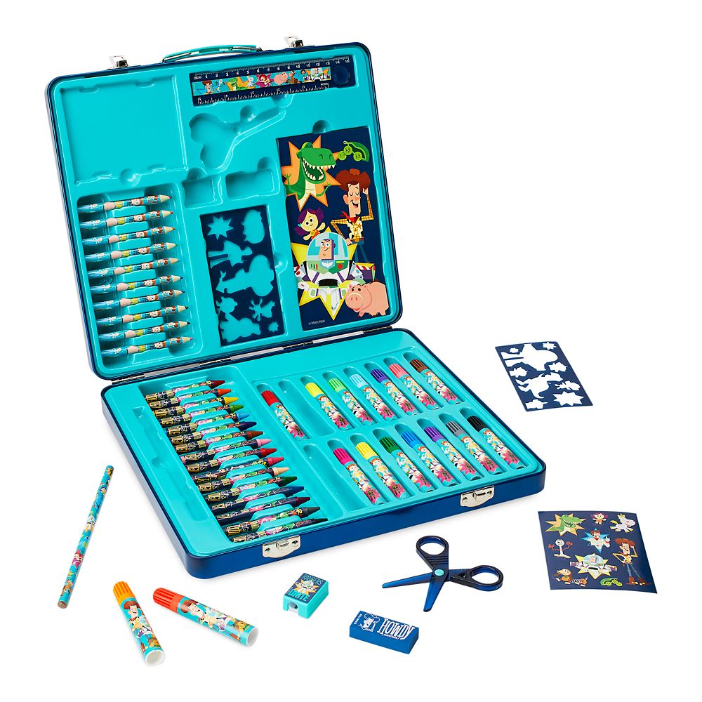Toy Story 4 Tin Case Art Kit Disney Store