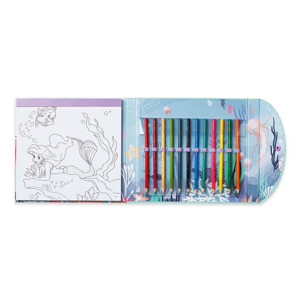 The Little Mermaid Coloring Pad and Colored Pencil Set