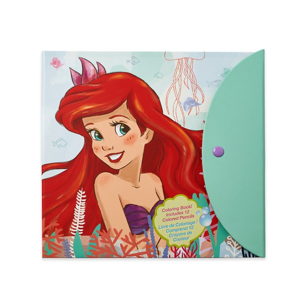 The Little Mermaid Coloring Pad and Colored Pencil Set