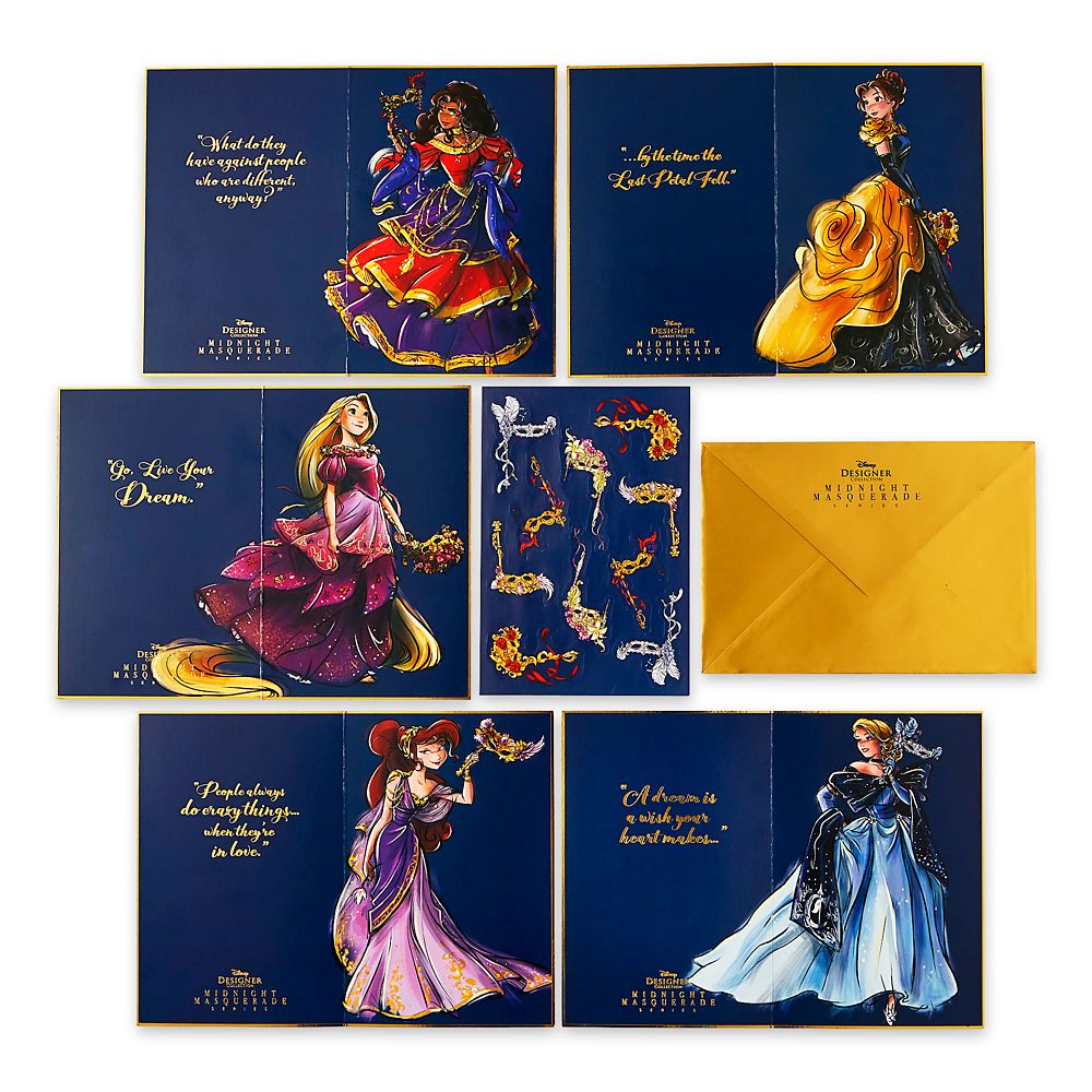 Disney Designer Collection Midnight Masquerade Series Stationery Set
