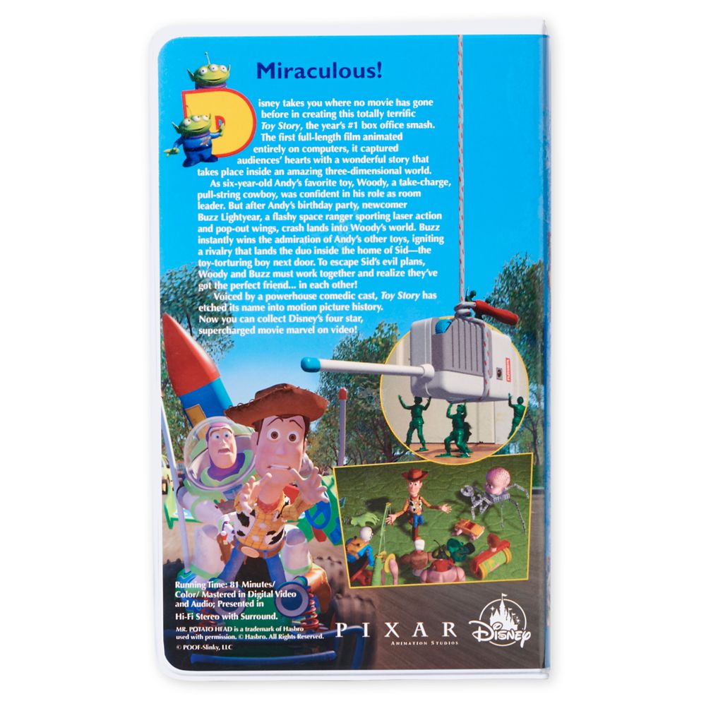 Disney Parks Pixar Toy Story Woody Buzz Bo Peep Slinky VHS Journal Notebook NEW 
