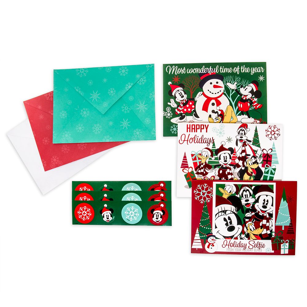 Mickey Mouse and Friends Holiday Card Set